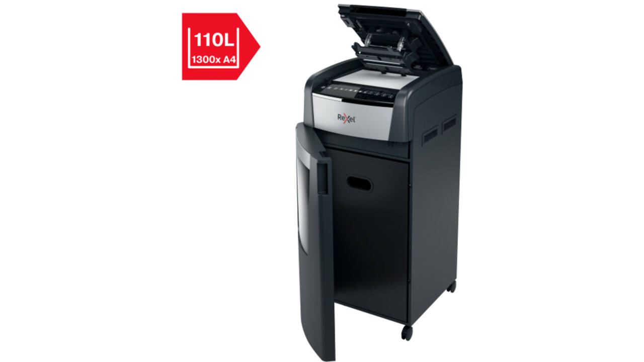 Papiervernietiger Rexel Optimum Auto+ 600X P4 snippers 4x30mm