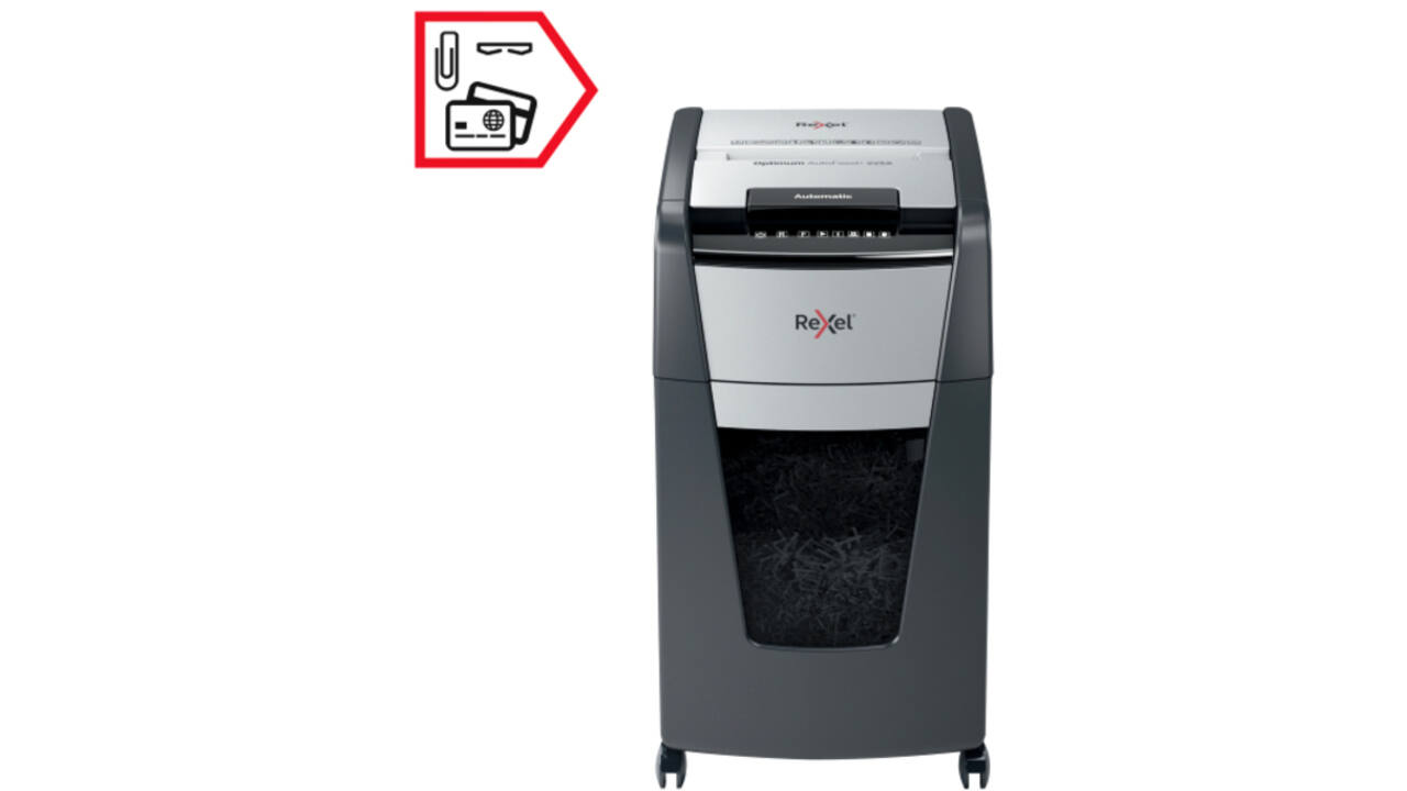 Papiervernietiger Rexel Optimum Auto+ 225X P4 snippers 4x26mm