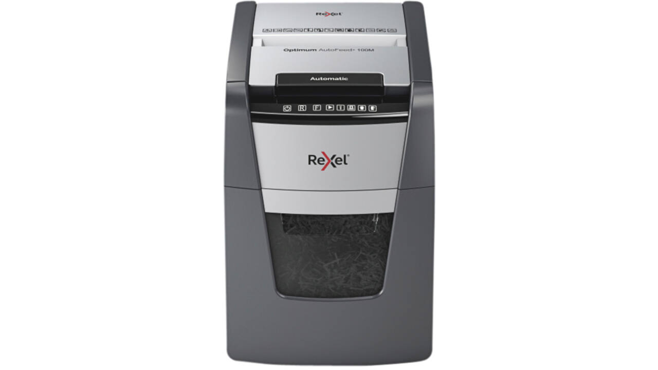 Papiervernietiger Rexel Optimum Auto+ 100M P5 snippers 2x15mm