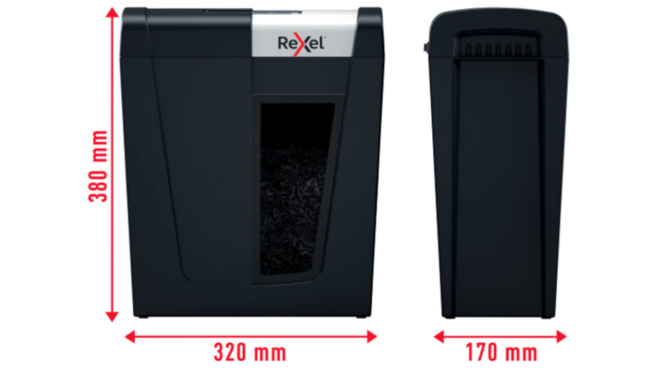 Papiervernietiger Rexel Secure MC4 P5 snippers 2x15mm