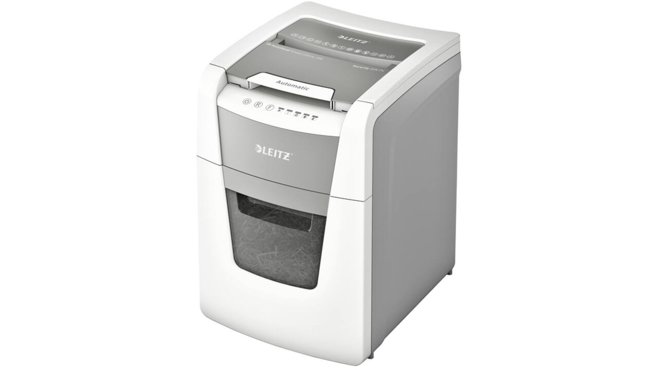 Papiervernietiger Leitz IQ Auto+ Small Office 100 P4 snippers 4x28mm