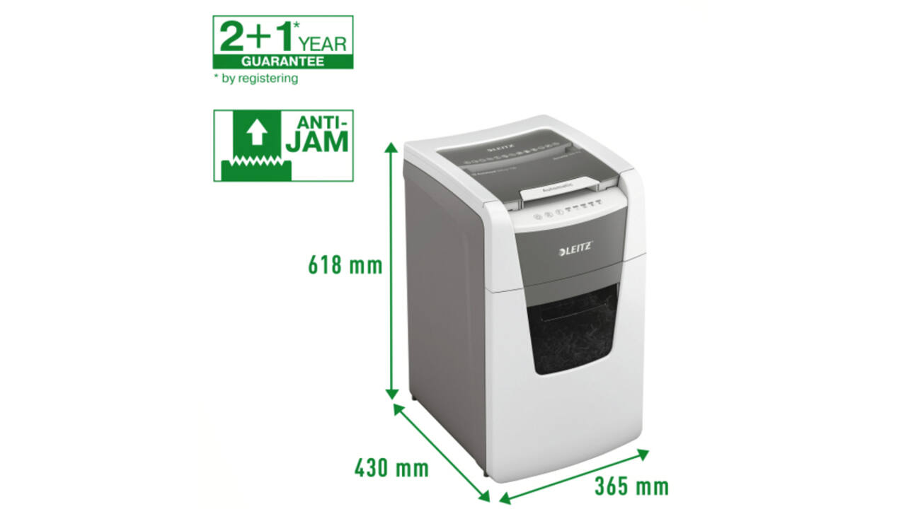 Papiervernietiger Leitz IQ Auto+ Office 150 P4 snippers 4x28mm