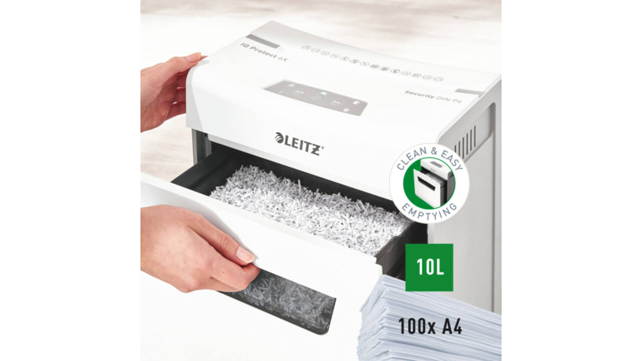 Papiervernietiger Leitz IQ Protect Premium 6X P4 snippers