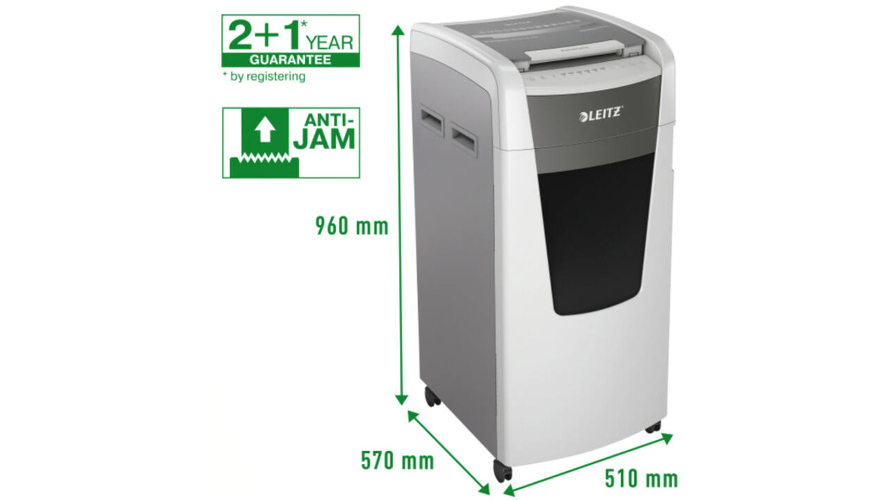 Papiervernietiger Leitz IQ Auto+ Pro 600 P4 snippers 4x28mm