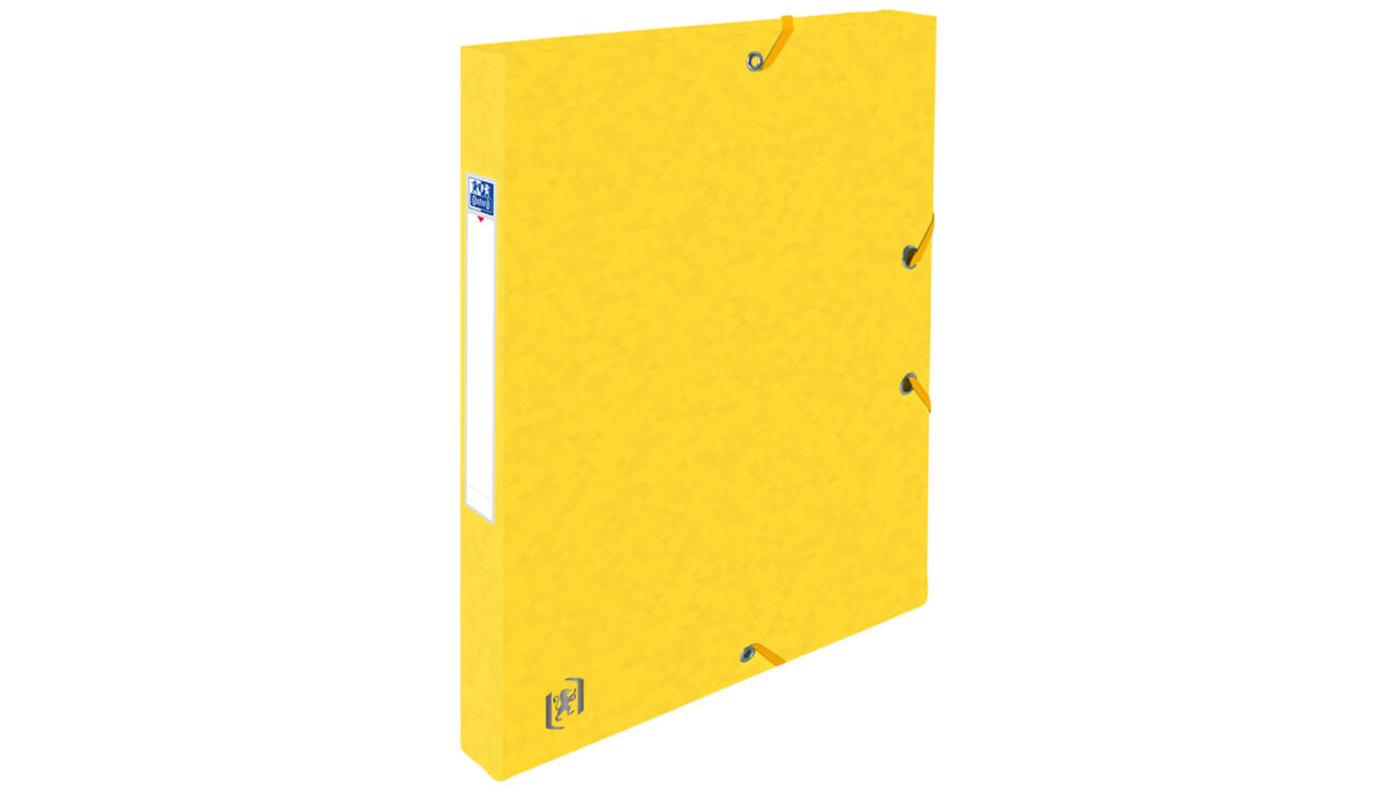 Elastobox Oxford Top File+ A4 25mm geel