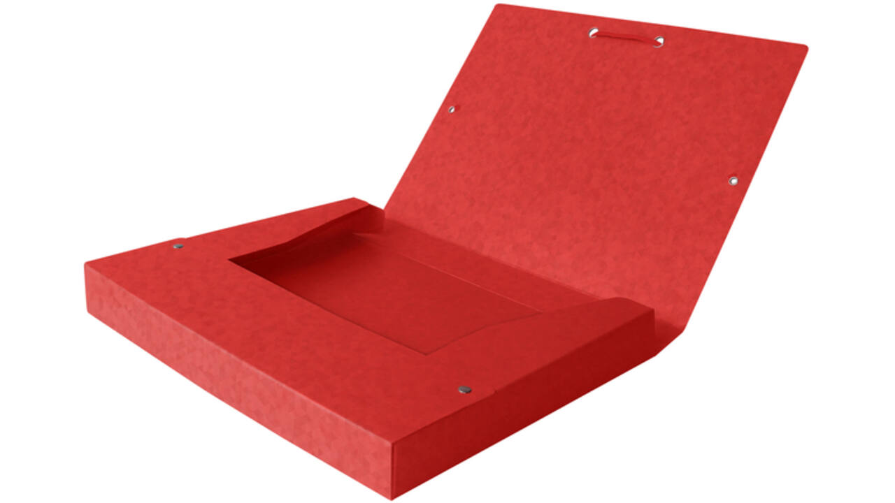Elastobox Oxford Top File+ A4 40mm rood