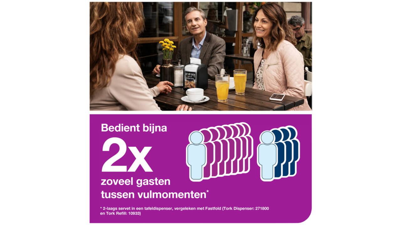 Servetdispenser Tork Xpressnap® tabletop N14 zwart 272900