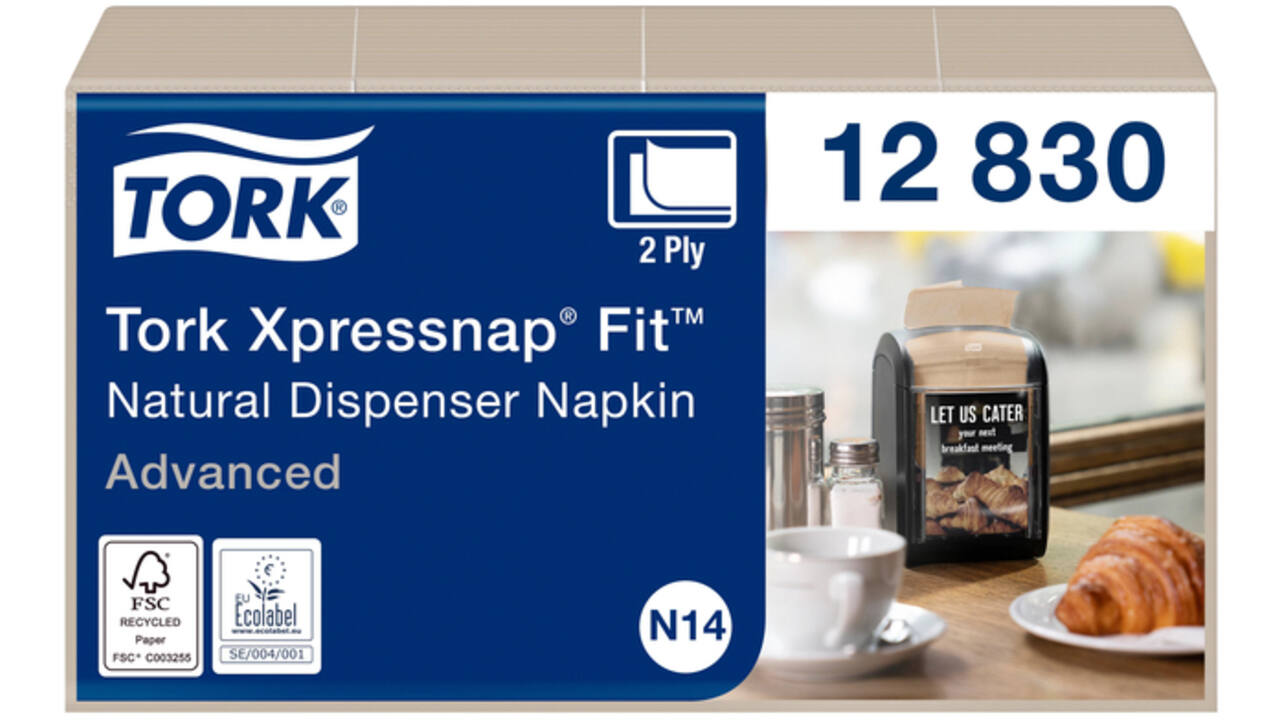 Servetten Tork Xpressnap Fit ® N14 2-laags naturel 12830