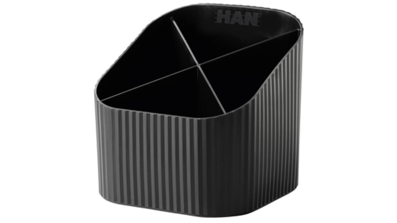 Pennenkoker Han Re-LOOP 4-vaks zwart
