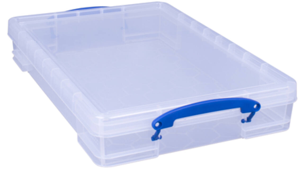 Opbergbox Really Useful 10 liter 520x340x85mm transparant wit