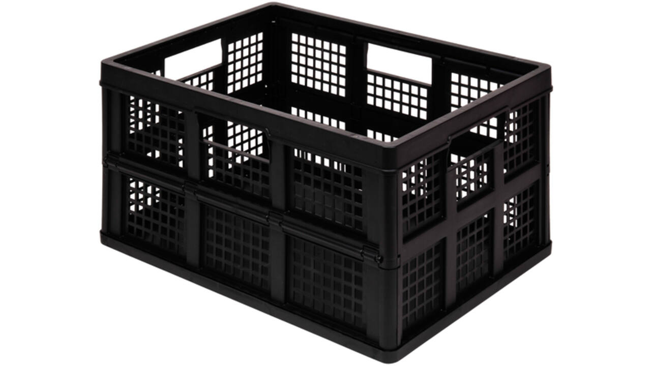 Opbergkrat Really Useful 45 liter 570x390x285mm opvouwbaar zwart