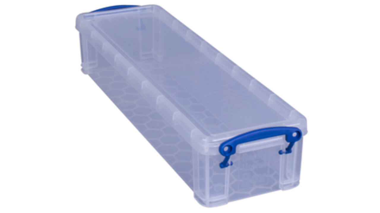 Opbergbox Really Useful 1.5 liter 355x100x70mm transparant wit