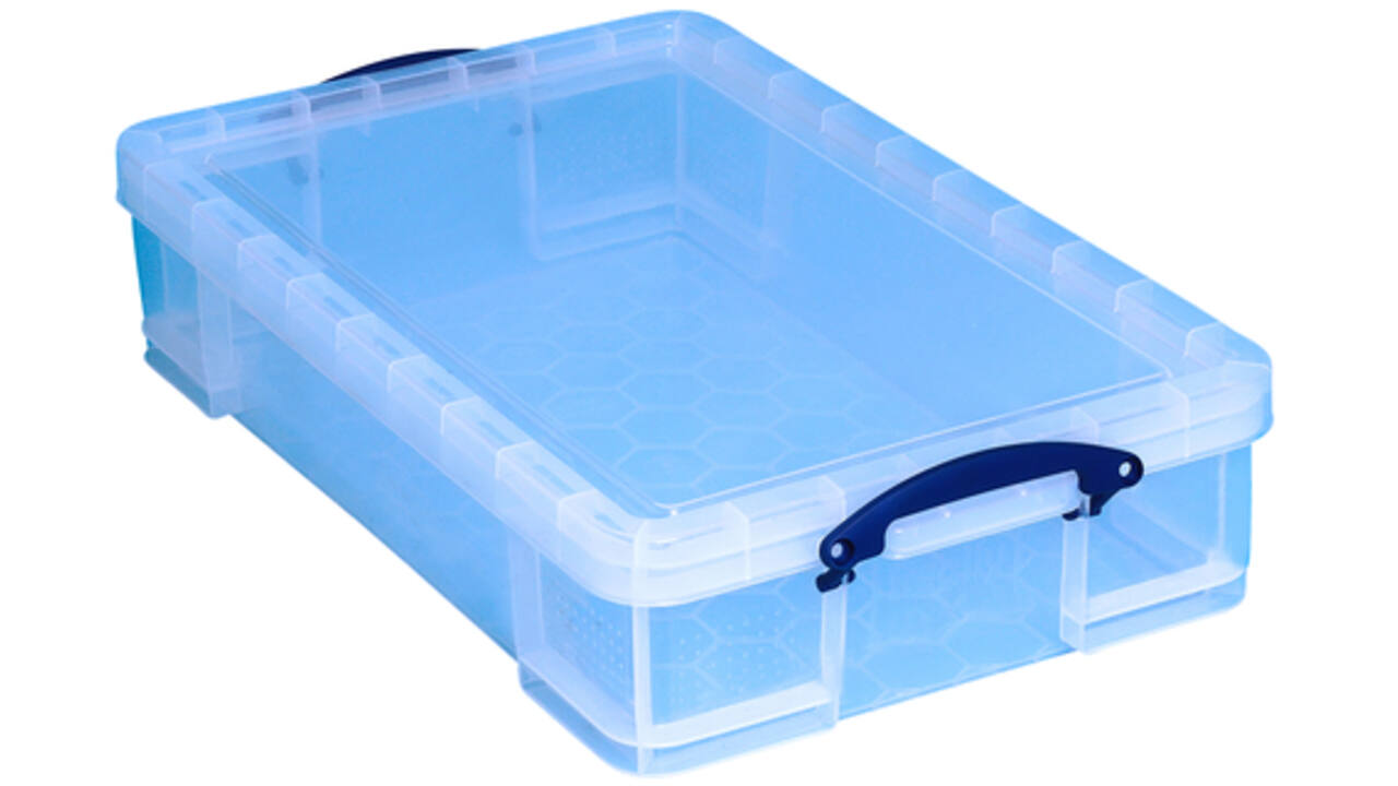 Opbergbox Really Useful 33 liter 710x440x165mm transparant wit