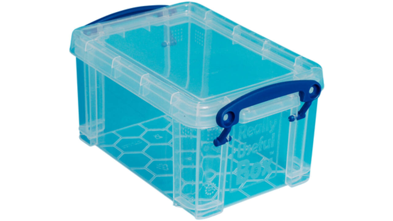 Opbergbox Really Useful 0.7 liter 155x100x80mm transparant wit