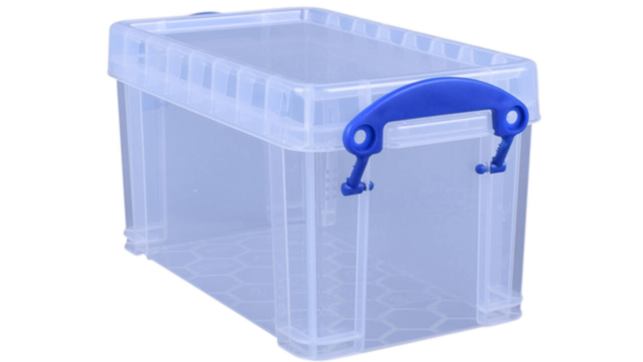 Opbergbox Really Useful 2.1 liter 240x130x125mm transparant wit