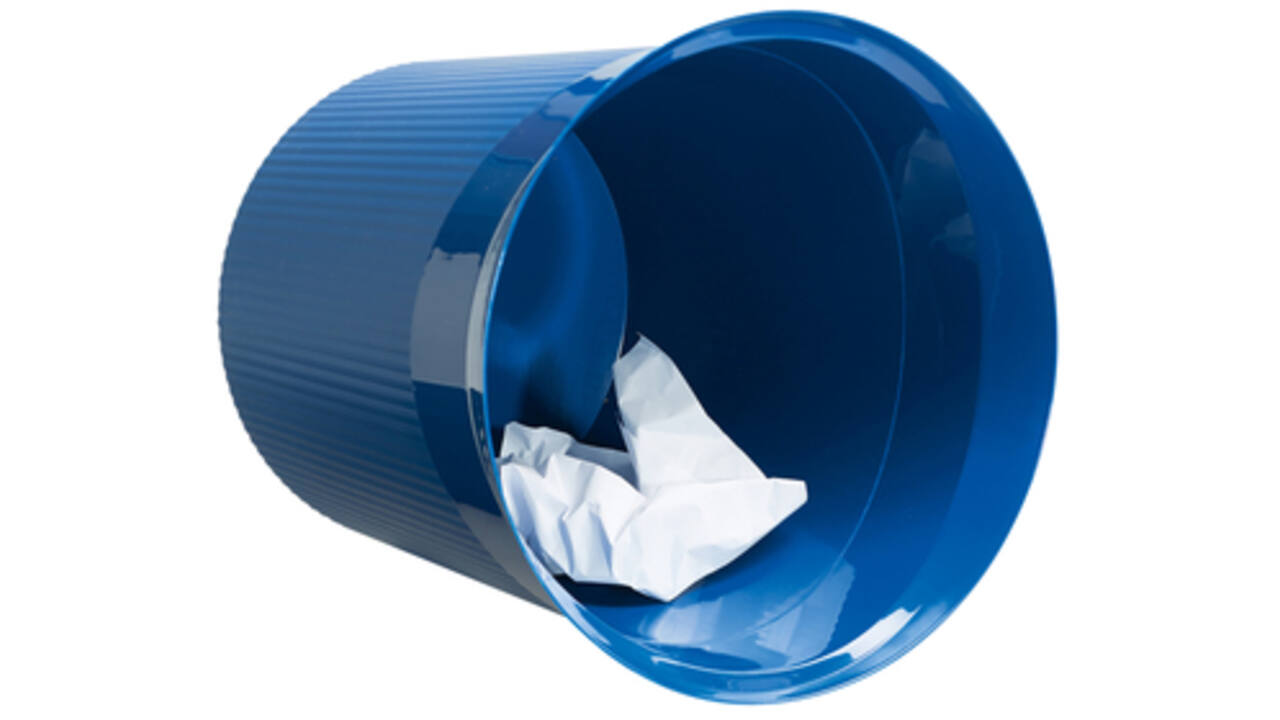 Papierbak Han Re-LOOP 13 liter rond blauw