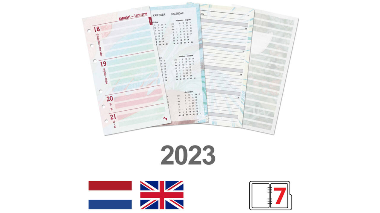 Agendavulling 2026 Kalpa Personal bloemen 7dagen/2pagina's