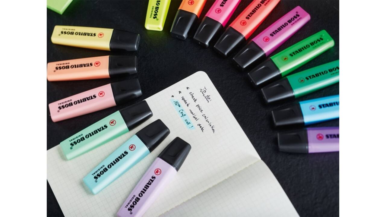 Markeerstift STABILO BOSS Original 70/158 pastel fris fuchsia