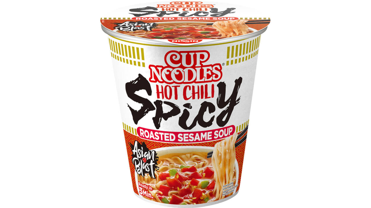 Noodles Nissin hot chili spicy cup