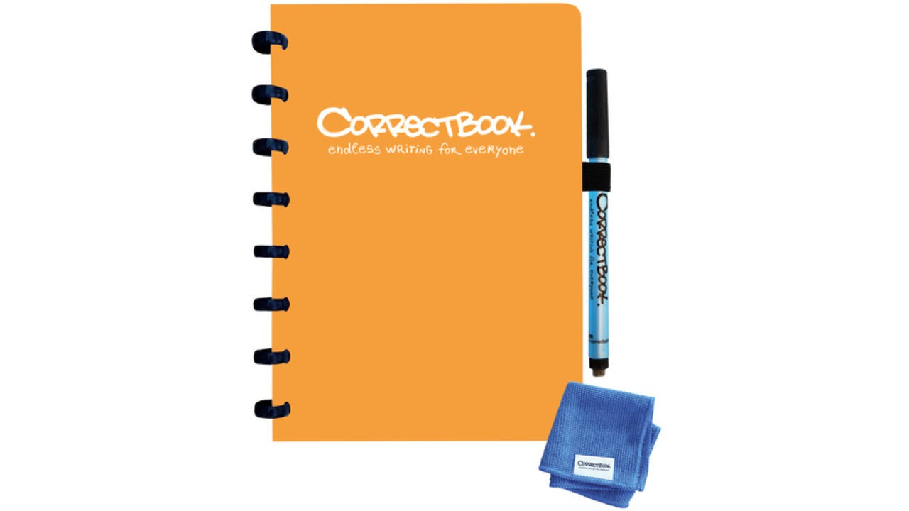 Notitieboek Correctbook A5 blanco 40blz peachy orange