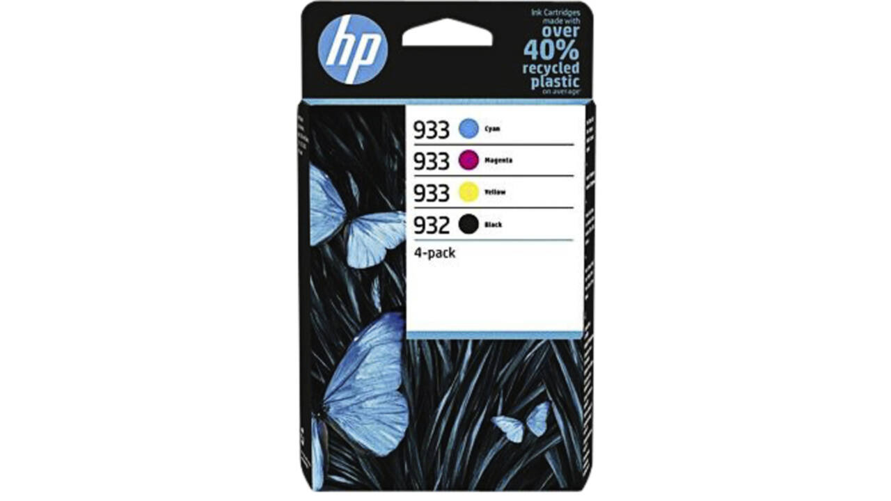 Inktcartridge HP 6ZC71AE 932 933 zwart + 3 kleuren