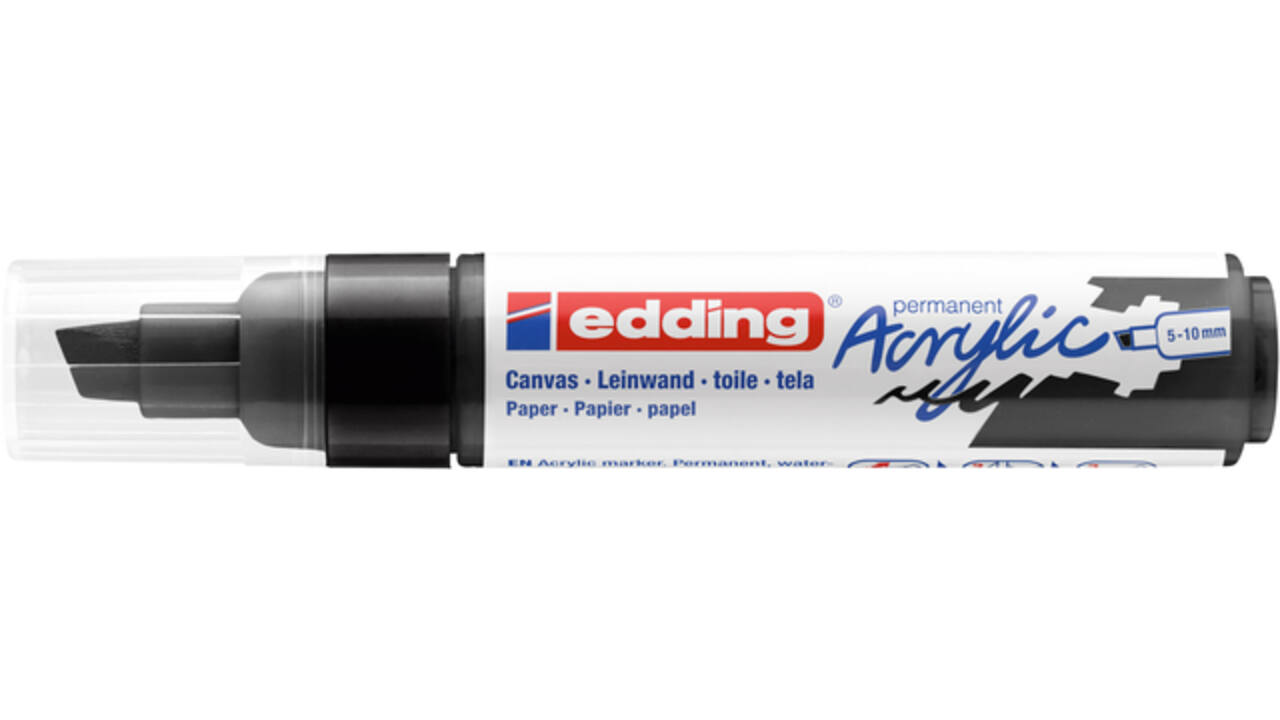 Acrylmarker edding e-5000 breed zwart