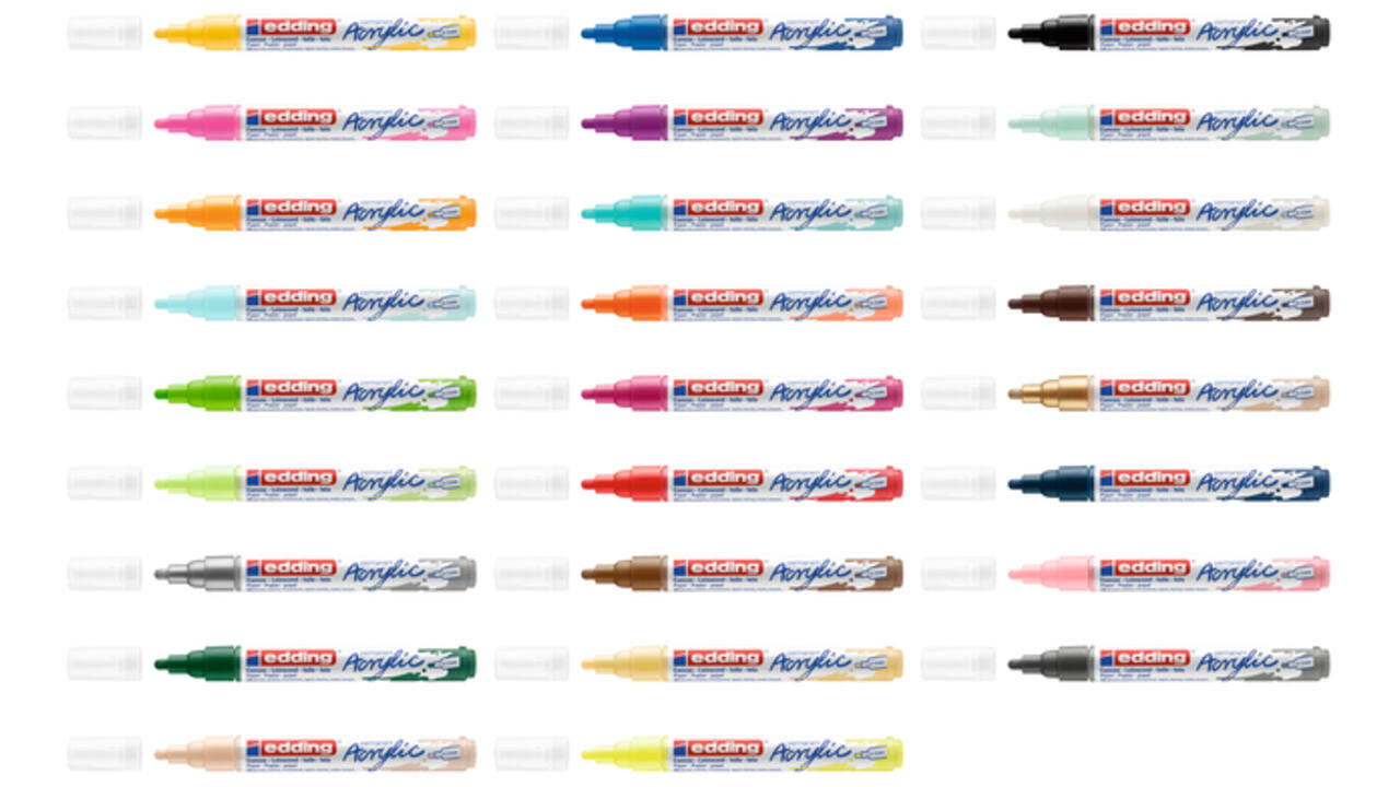 Acrylmarker edding e-5100 medium verkeerswit
