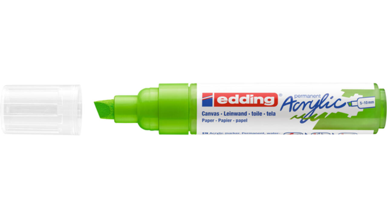Acrylmarker edding e-5000 breed geelgroen