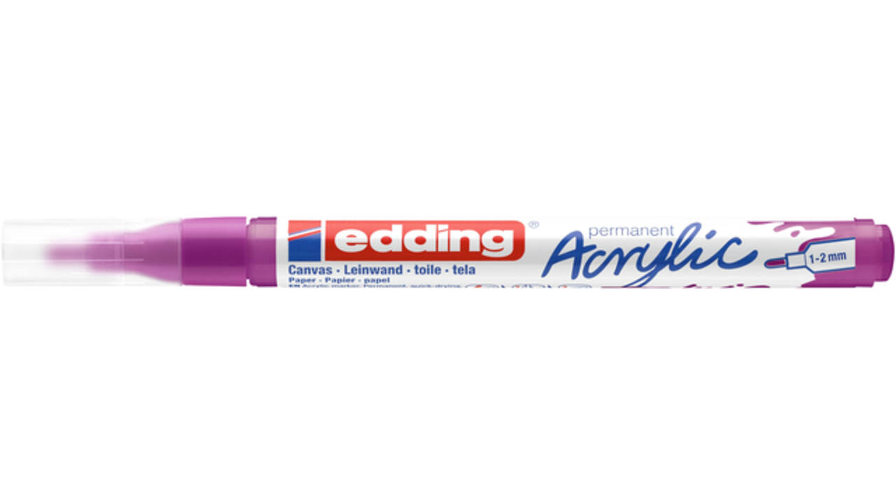 Acrylmarker edding e-5300 fijn bessenrood