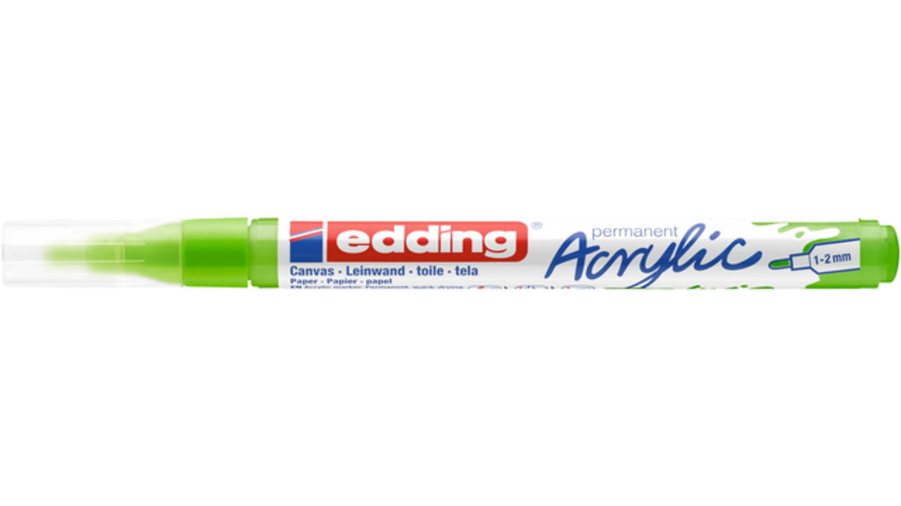 Acrylmarker edding e-5300 fijn geelgroen