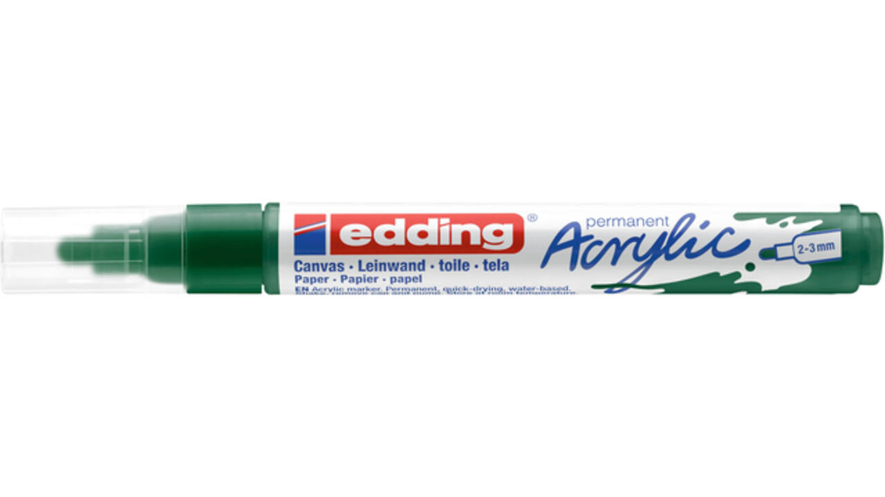 Acrylmarker edding e-5100 medium mosgroen