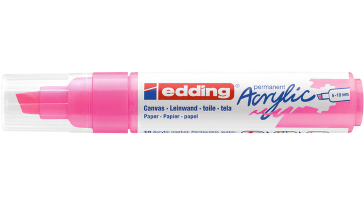 Acrylmarker edding e-5000 breed neon roze
