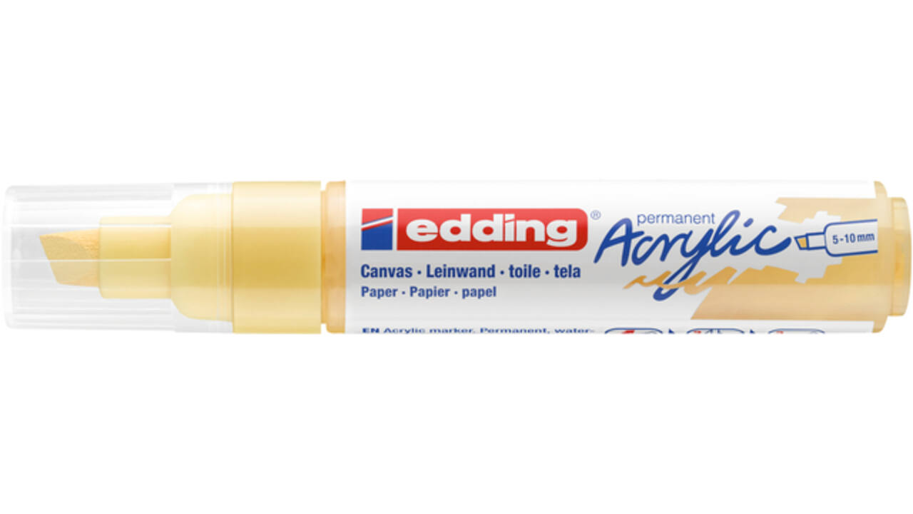 Acrylmarker edding e-5000 breed pastel geel