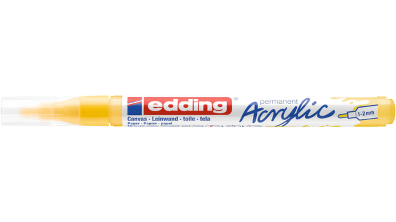 Acrylmarker edding e-5300 fijn verkeersgeel