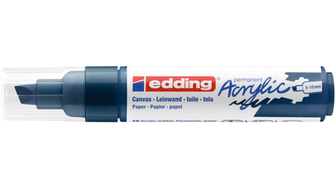 Acrylmarker edding e-5000 breed elegant nachtblauw