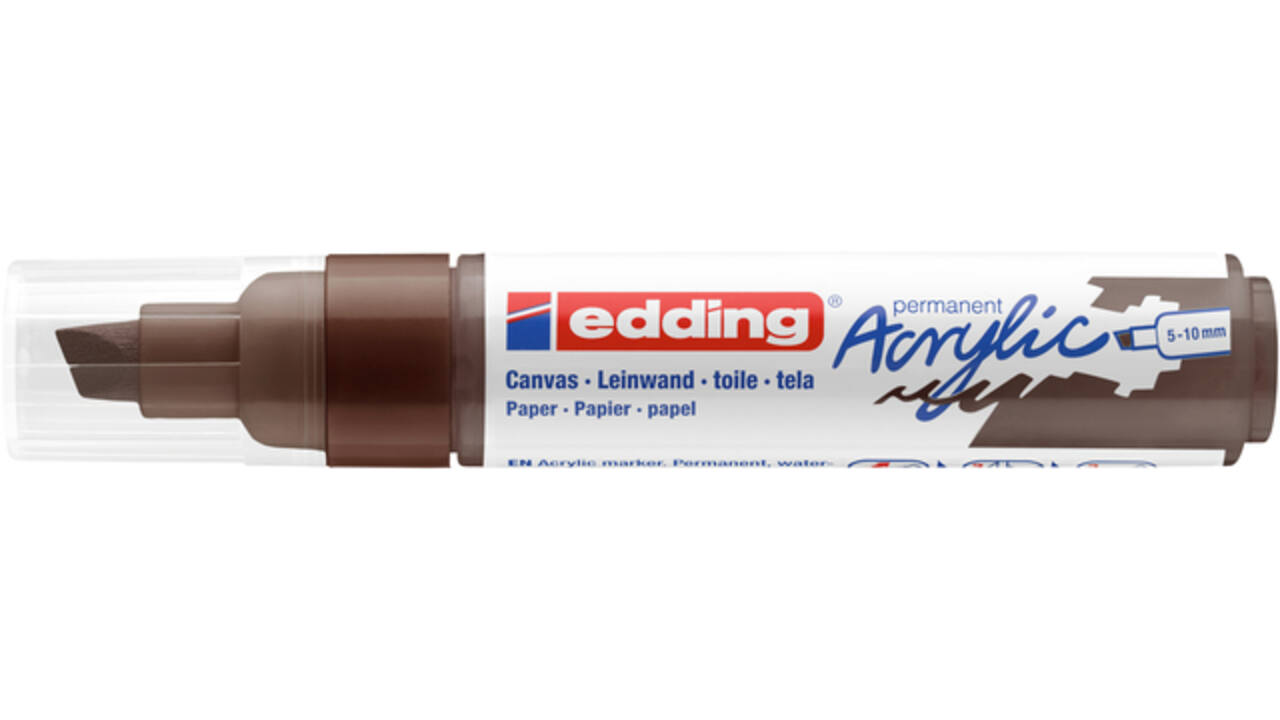 Acrylmarker edding e-5000 breed chocoladebruin