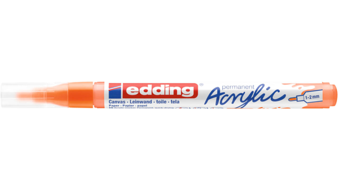 Acrylmarker edding e-5300 fijn neon oranje