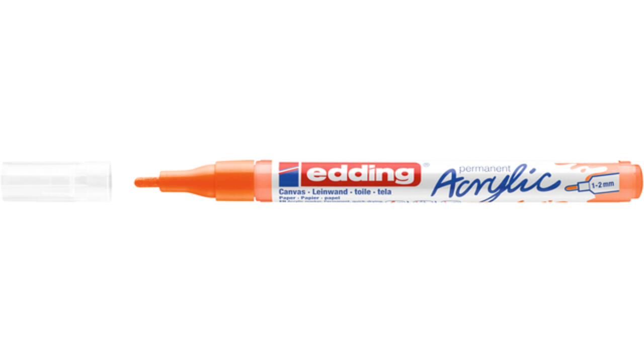 Acrylmarker edding e-5300 fijn neon oranje