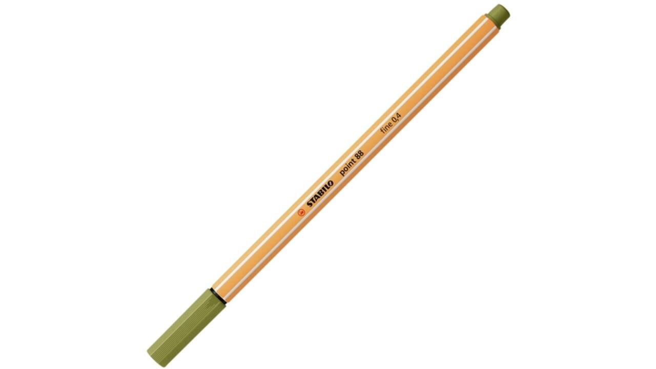 Fineliner STABILO point 88/37 fijn moddergroen