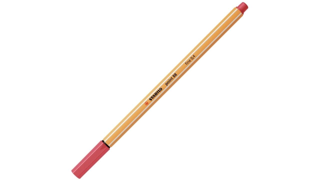 Fineliner STABILO point 88/47 fijn roestig rood