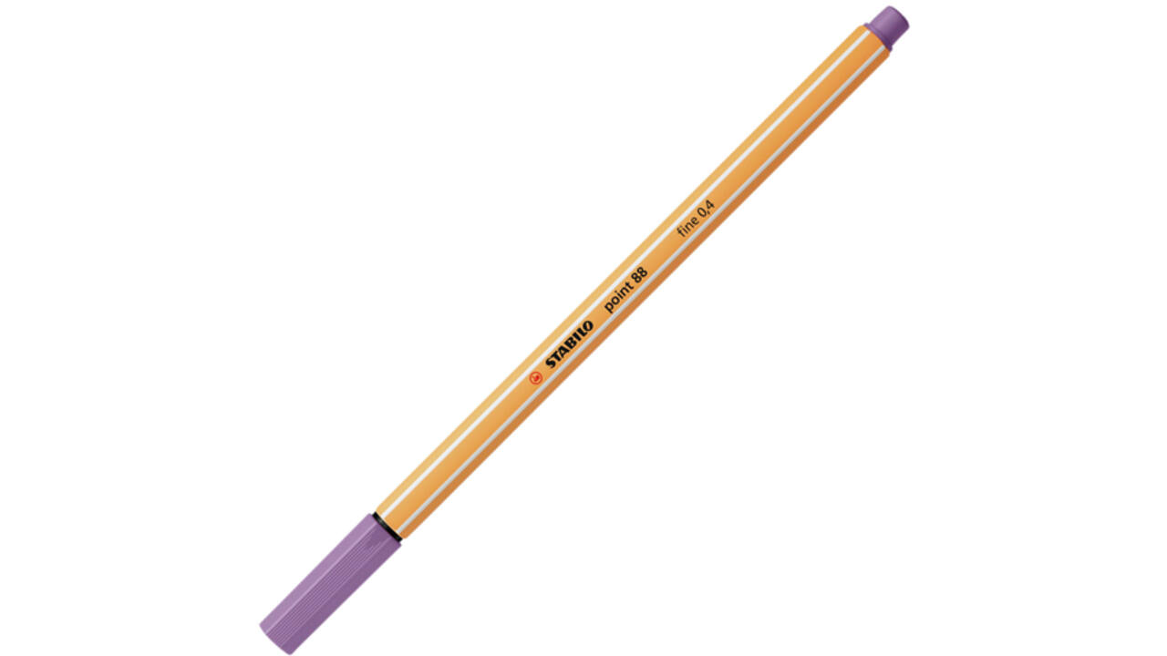 Fineliner STABILO point 88/62 fijn pruimenpaars