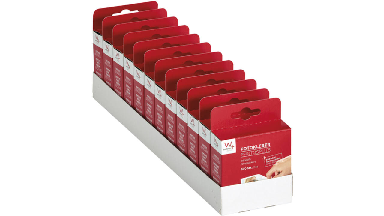 Fototape walther design 13x17mm wit 500 stuks