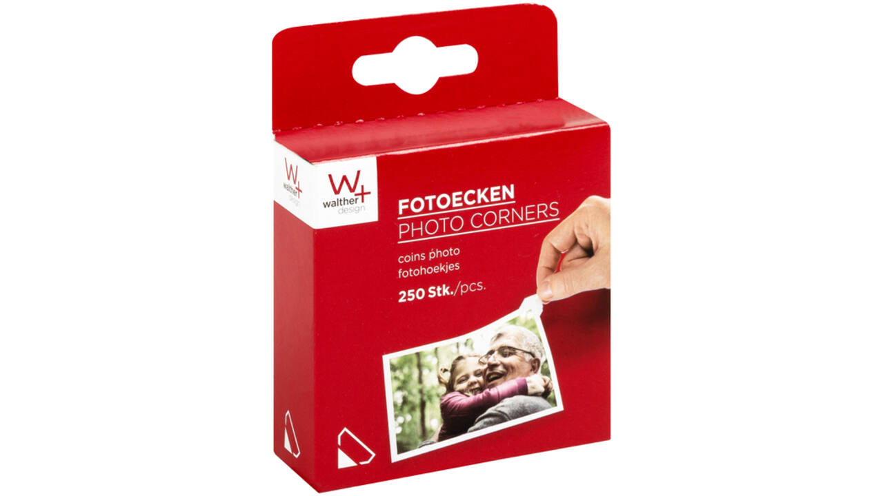 Fotohoeken walther design 10x18mm 250 stuks