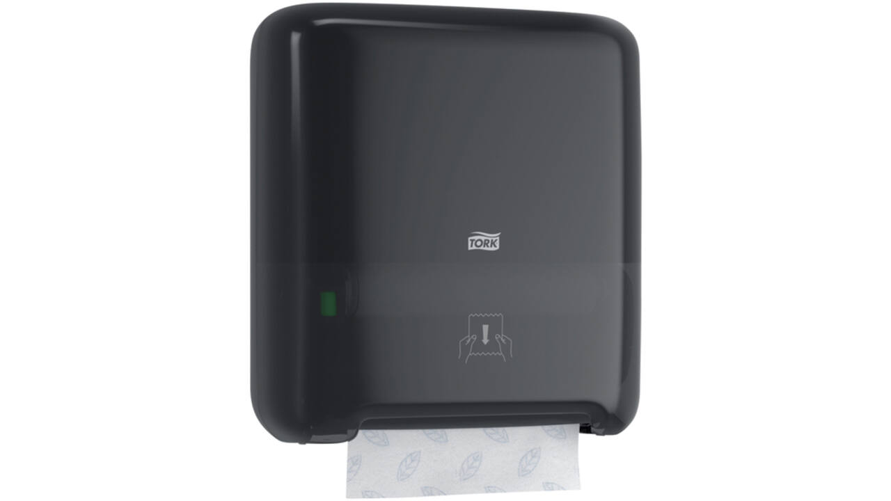 Handdoekroldispenser Tork Matic® H1 Elevation zwart 551008