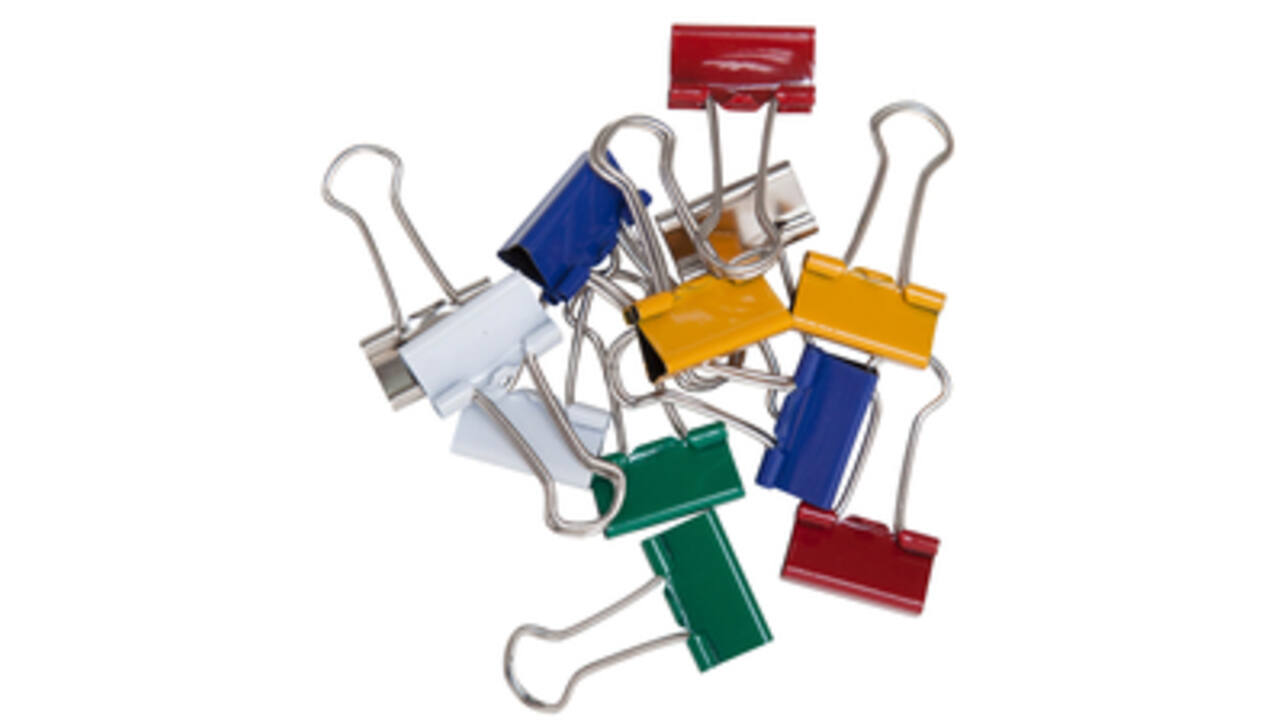 Papierklem MAUL 213 foldback 19mm capaciteit 7mm assorti