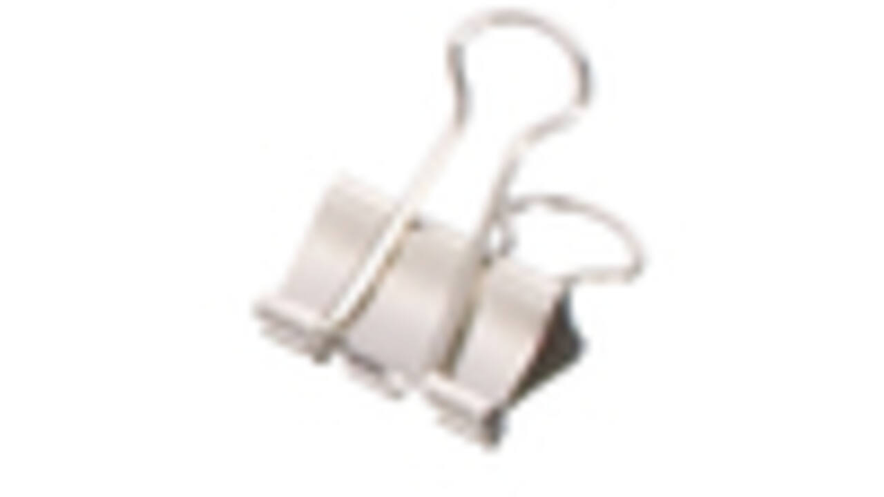Papierklem MAUL 215 foldback 19mm capaciteit 7mm zilver