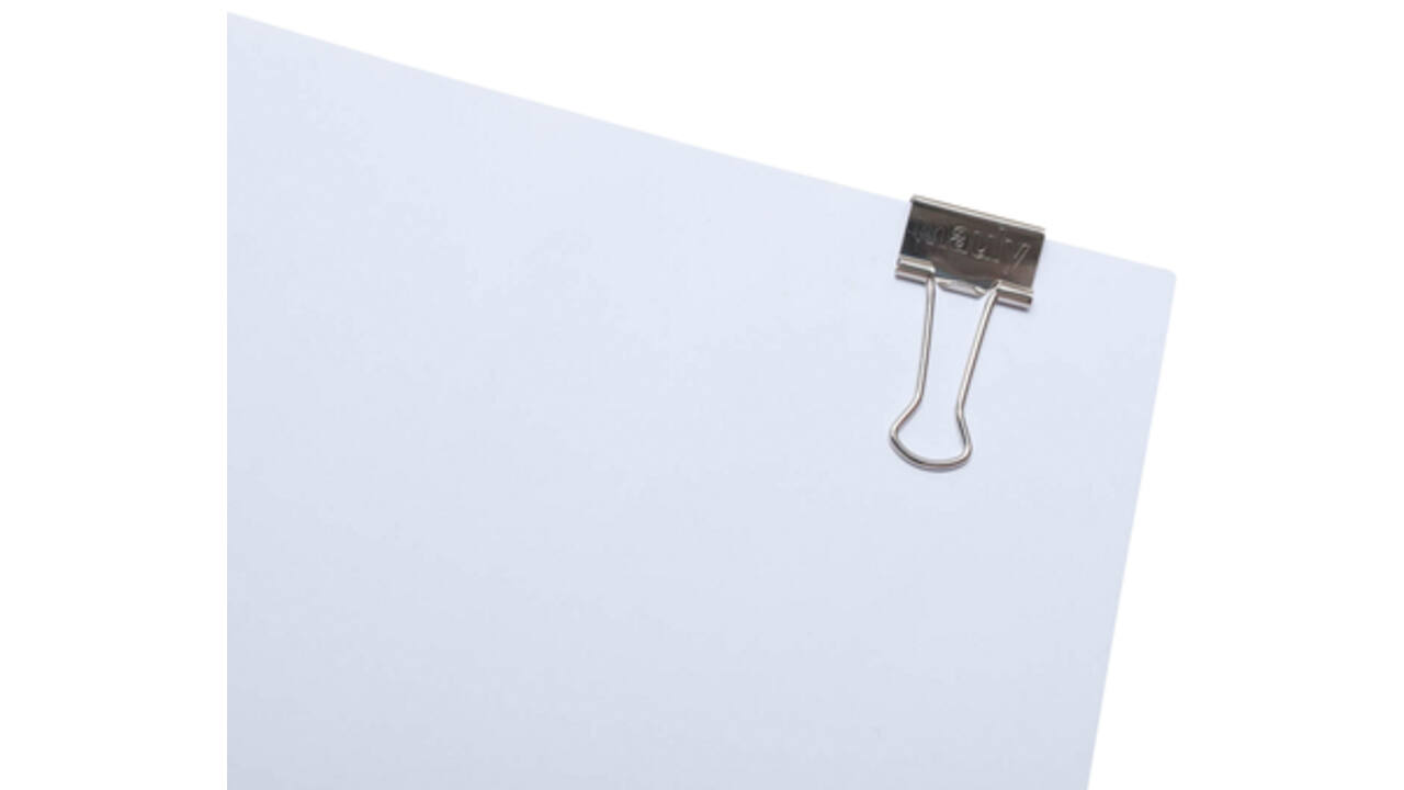 Papierklem MAUL 215 foldback 19mm capaciteit 7mm zilver