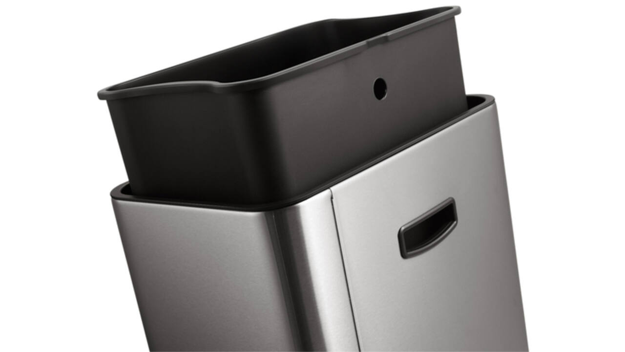 Afvalbak EKO Mirage met sensor 30liter RVS mat