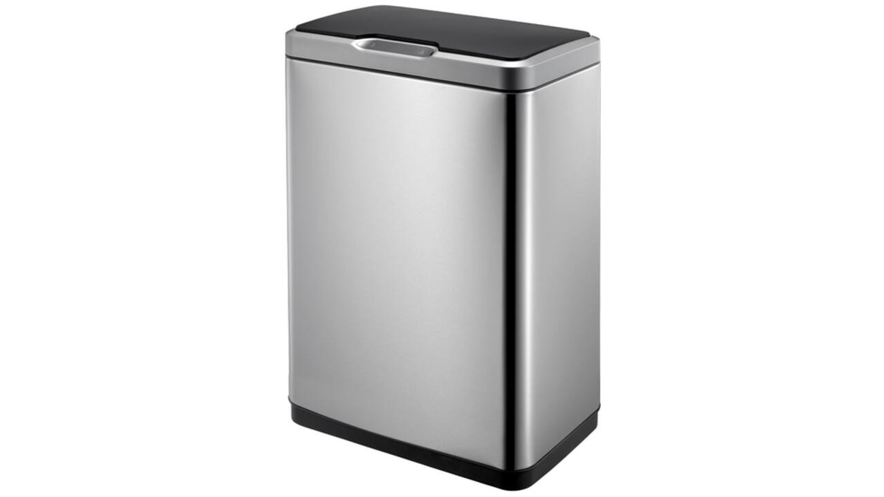 Afvalbak EKO Mirage met sensor 20+20liter RVS mat