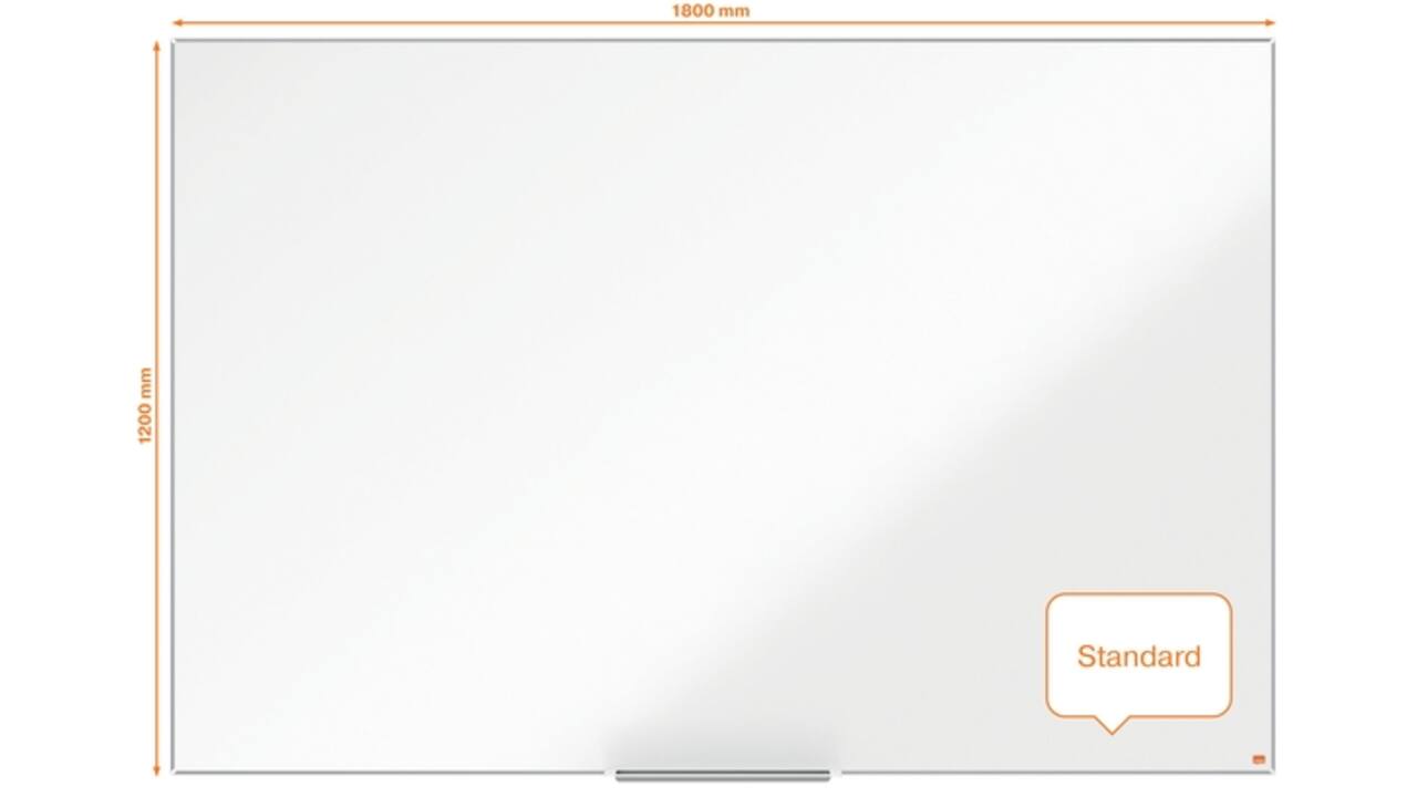 Whiteboard Nobo Impression Pro 120x180cm staal
